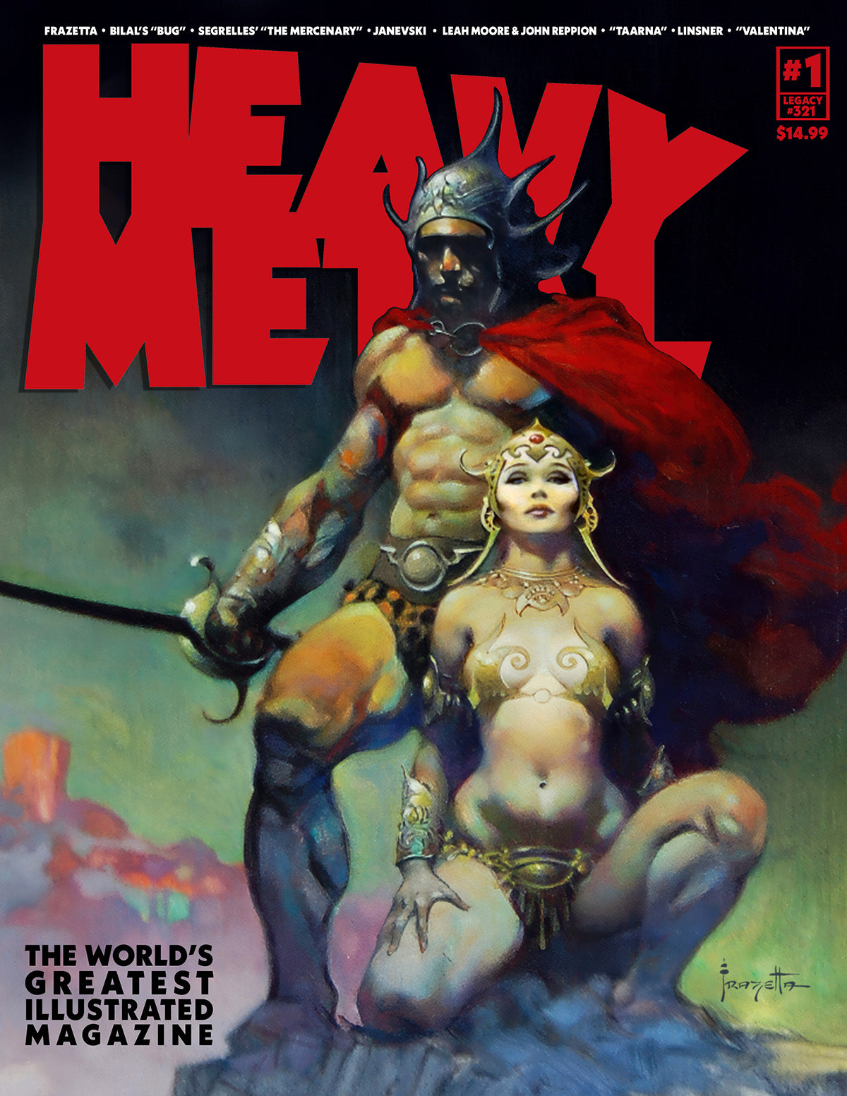 Heavy Metal #1B Frank Frazetta