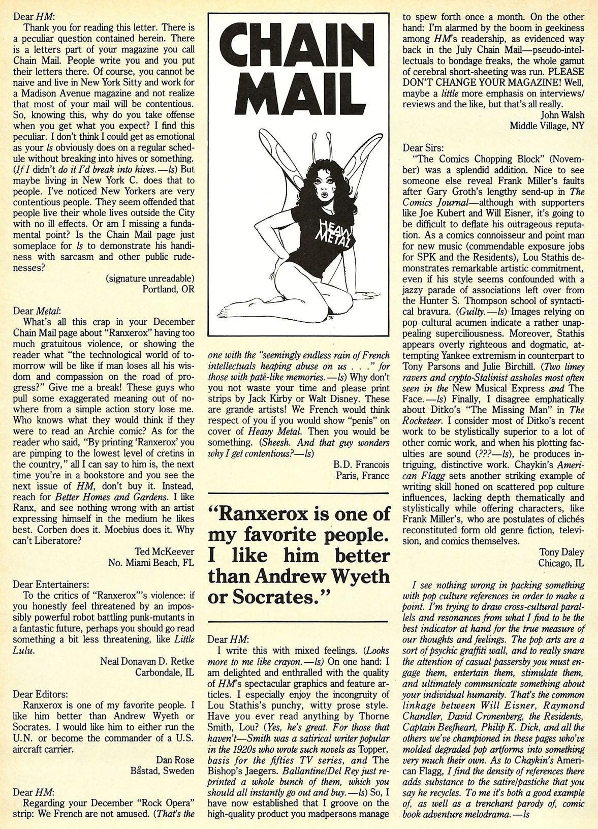 Heavy Metal Magazine March 1984