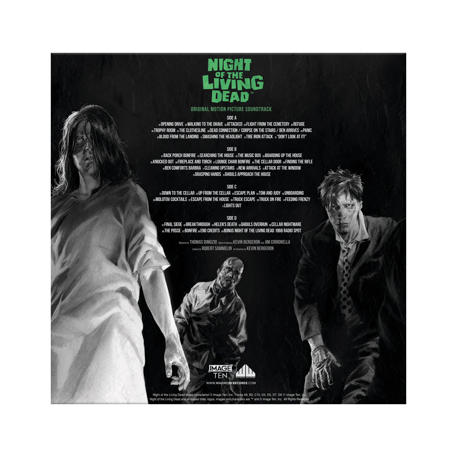 Night of the Living Dead (Music from the Motion Picture) Ghoul Green and Blue Colored Vinyl