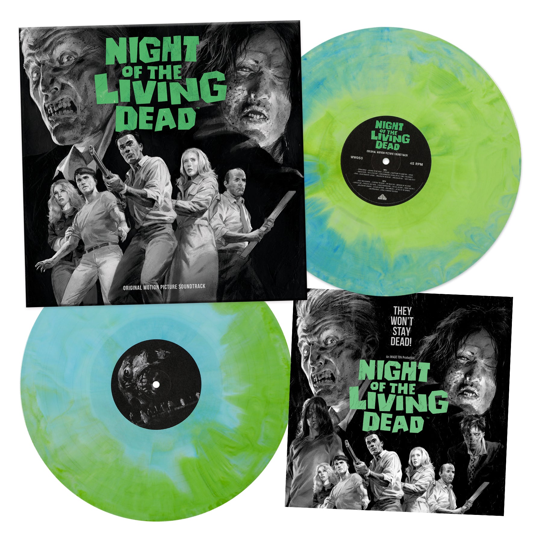 Night of the Living Dead (Music from the Motion Picture) Ghoul Green and Blue Colored Vinyl