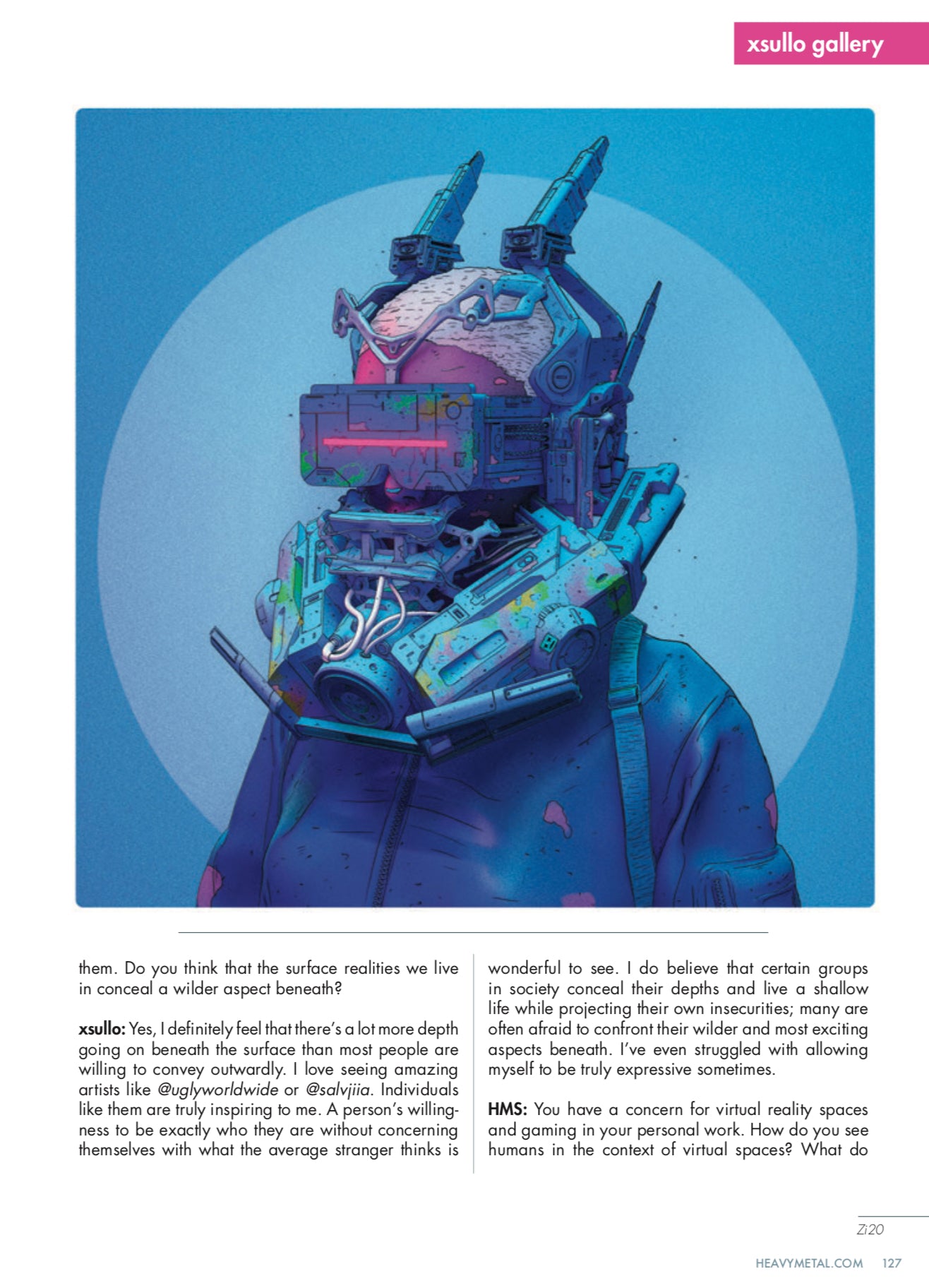Heavy Metal Magazine Issue #294 Cover D - Simeon Aston (HeavyMetal.Com Exclusive)