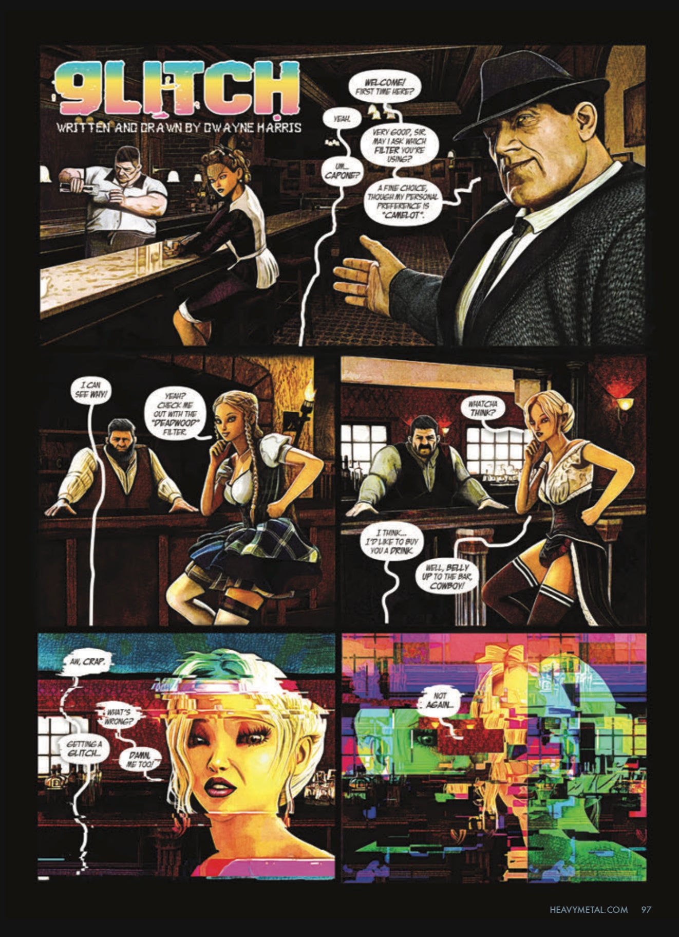 Heavy Metal Magazine Issue #294 Cover D - Simeon Aston (HeavyMetal.Com Exclusive)