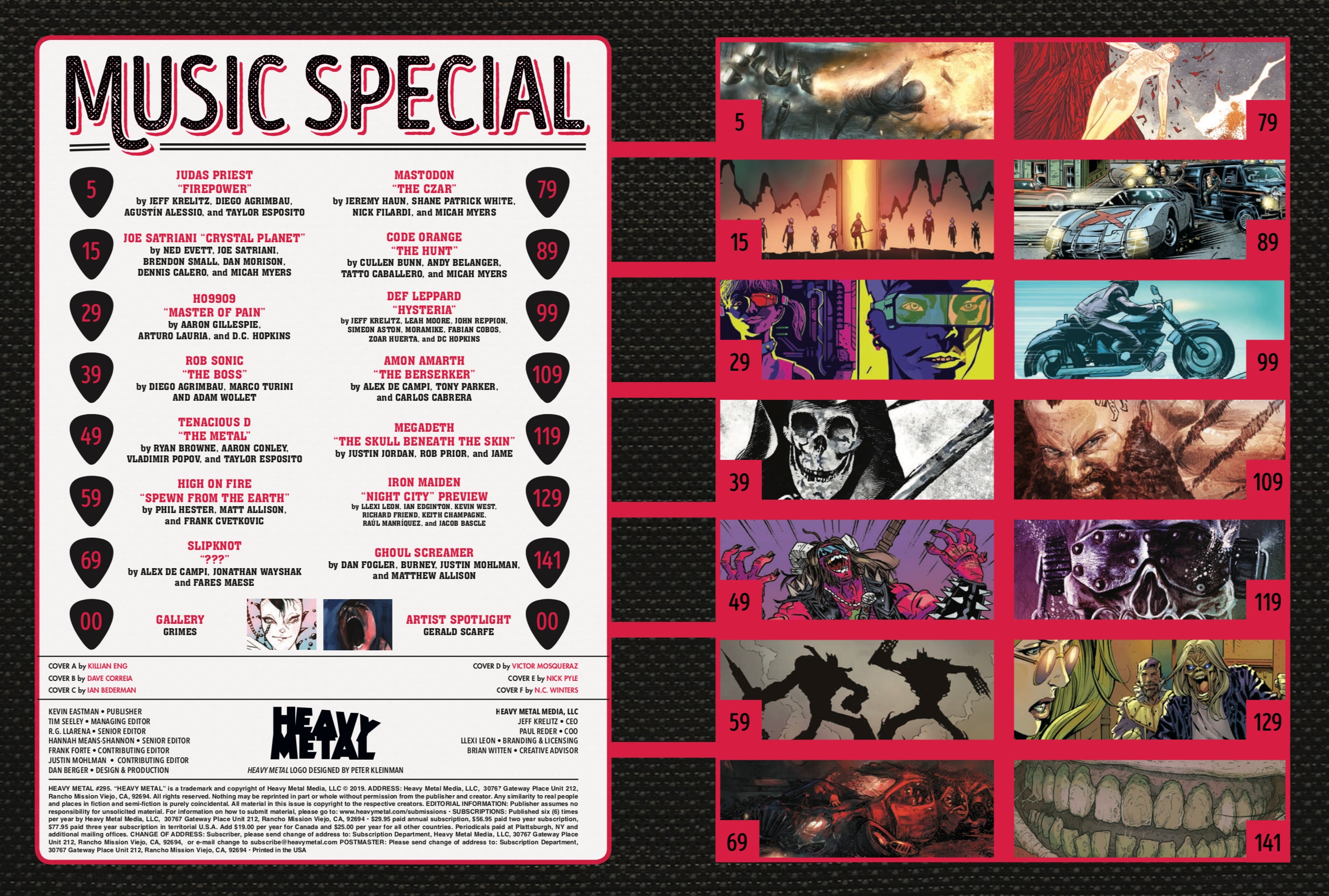 Heavy Metal Magazine Issue #295 Cover B - Dave Correia