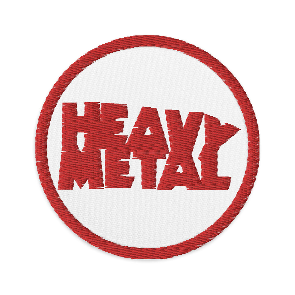 Heavy Metal (Red / Red) Embroidered Patch