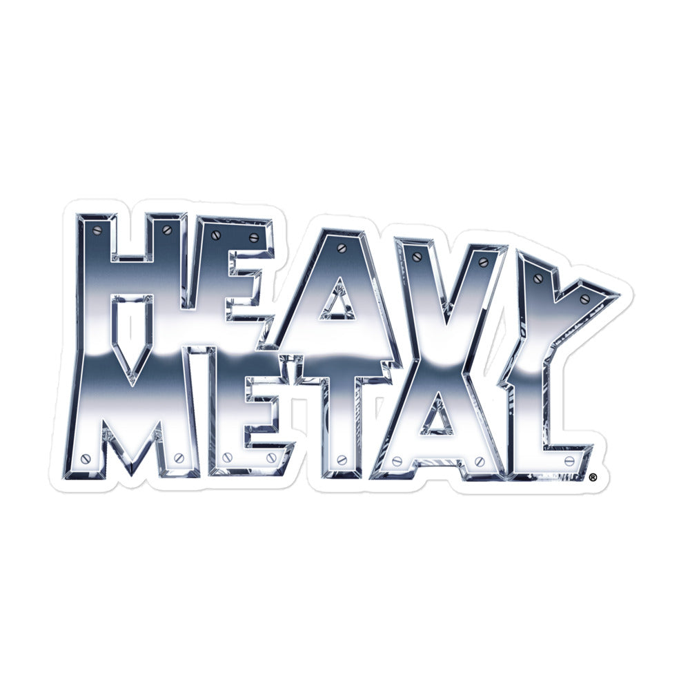 hotel Overtreden Struikelen Heavy Metal (Chrome Logo) Bubble-Free Stickers – Heavy Metal Magazine
