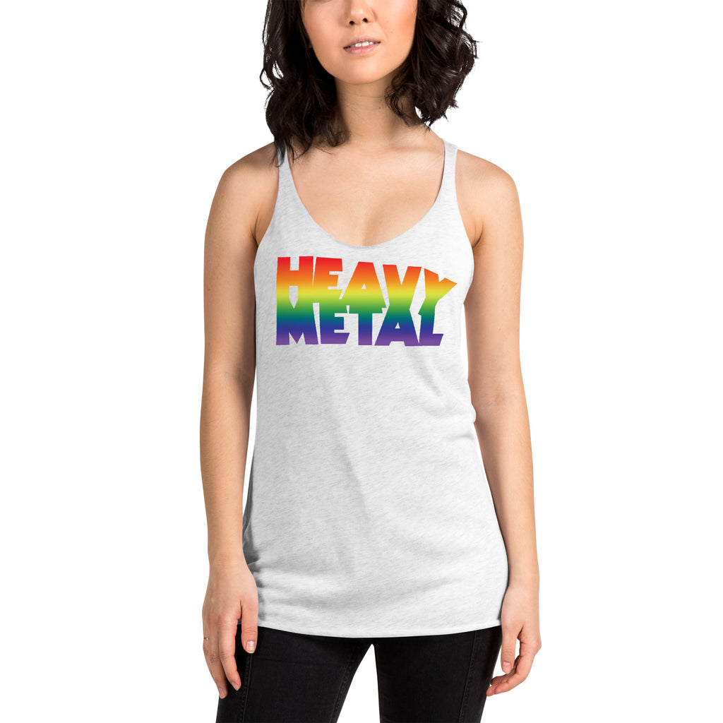 Heavy Metal (Rainbow Logo) Women's Racerback Tank