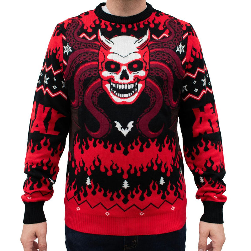 Heavy Metal Tentacle Monster Ugly Christmas Sweater