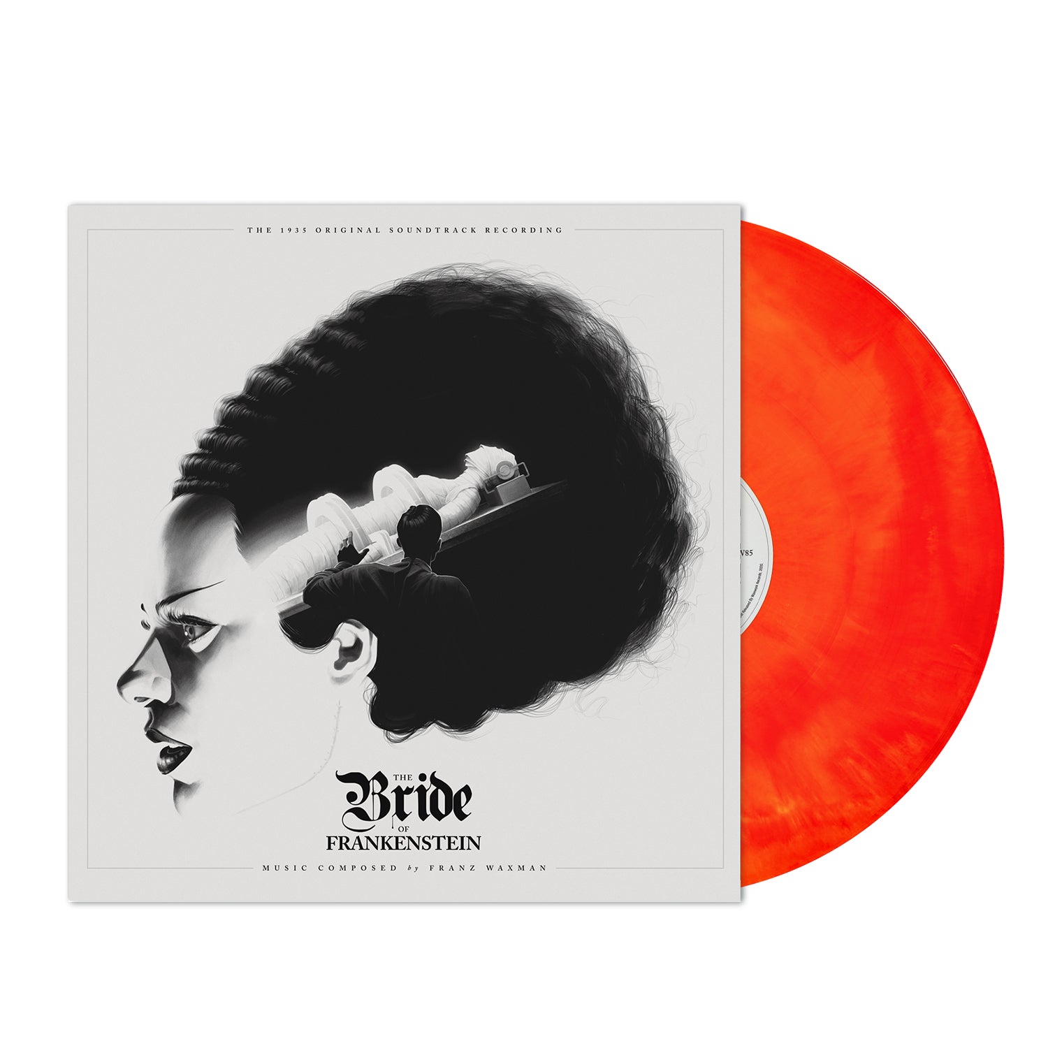 The Bride of Frankenstein (Music from the Motion Picture) by Franz Waxman Red & Yellow Hand Pour Colored Vinyl