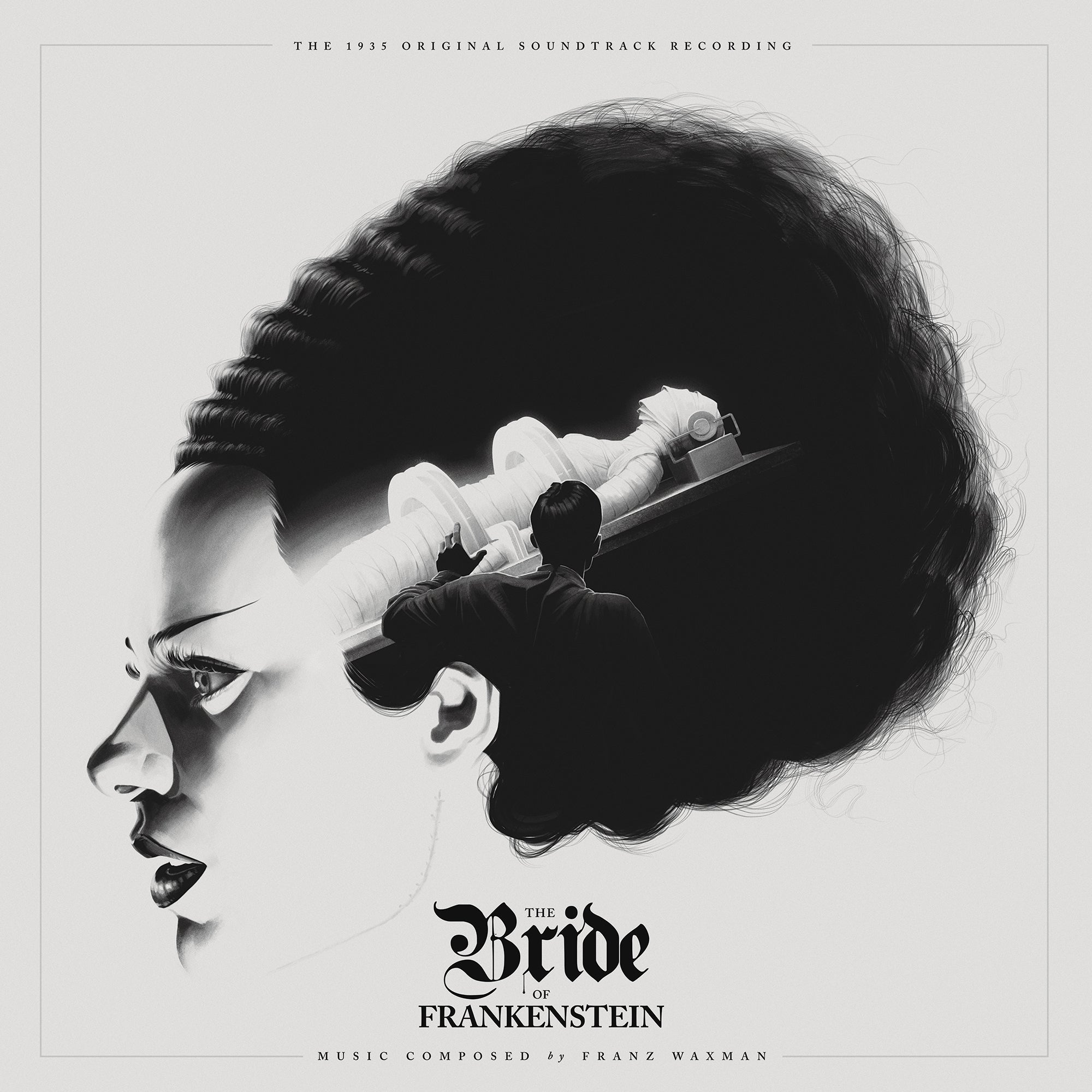 The Bride of Frankenstein (Music from the Motion Picture) by Franz Waxman Red & Yellow Hand Pour Colored Vinyl