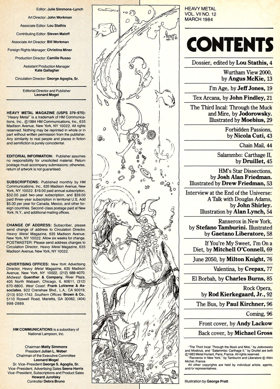 HEAVY METAL MAGAZINE December 1983