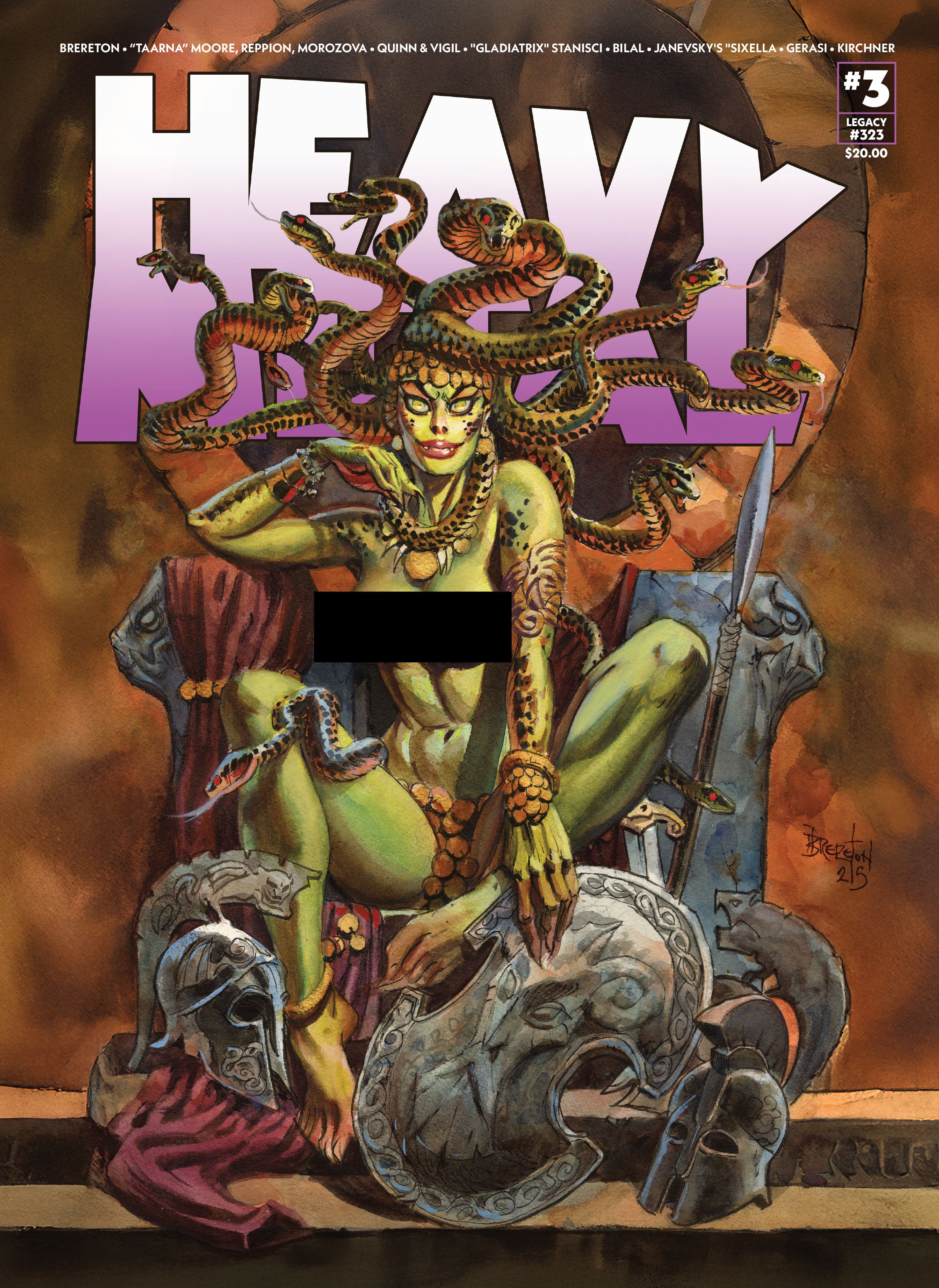 Heavy Metal #3F BRERETON Risque "Medusa"