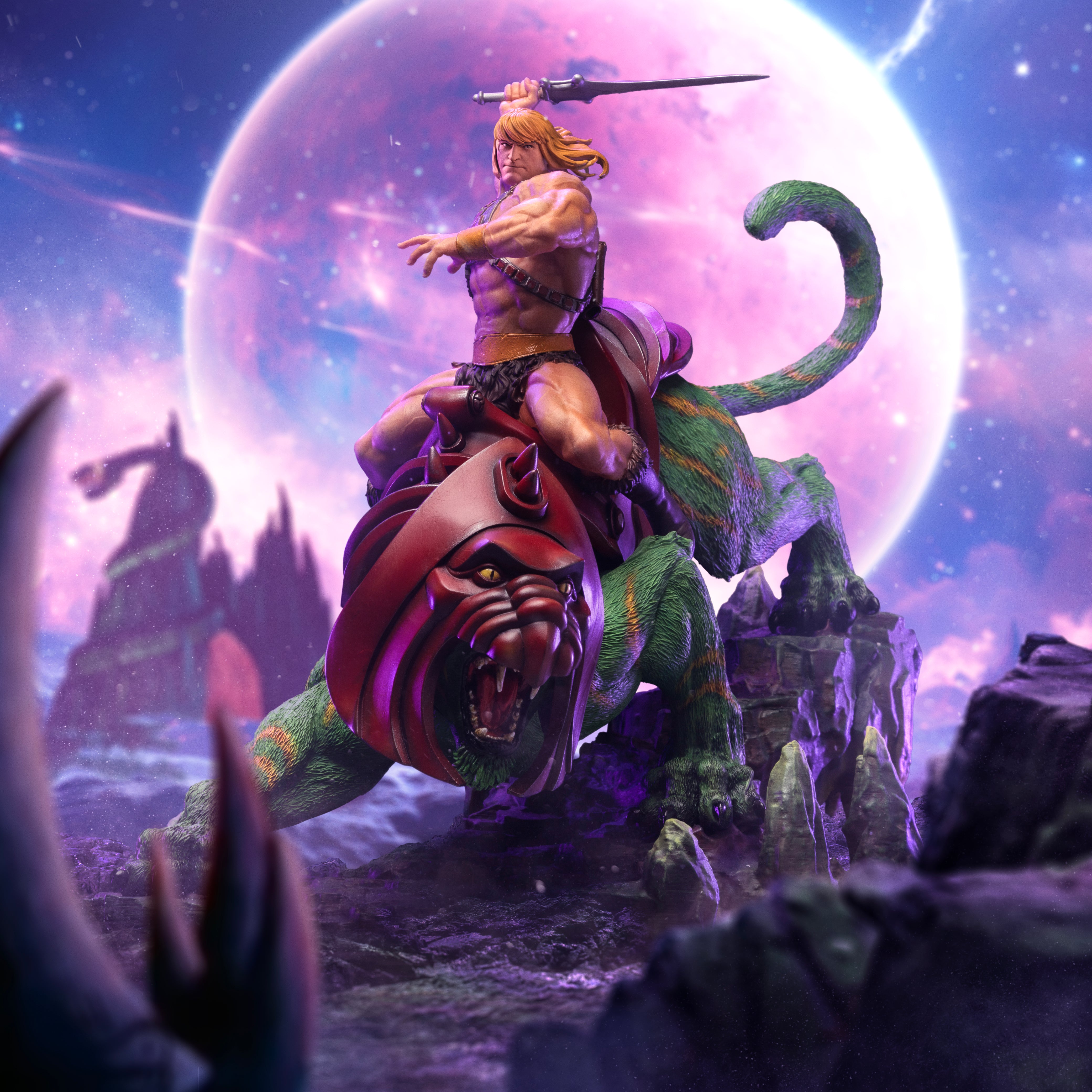 HeMan and Battle Cat Masters of the Universe Art Scale 1/10 Statue