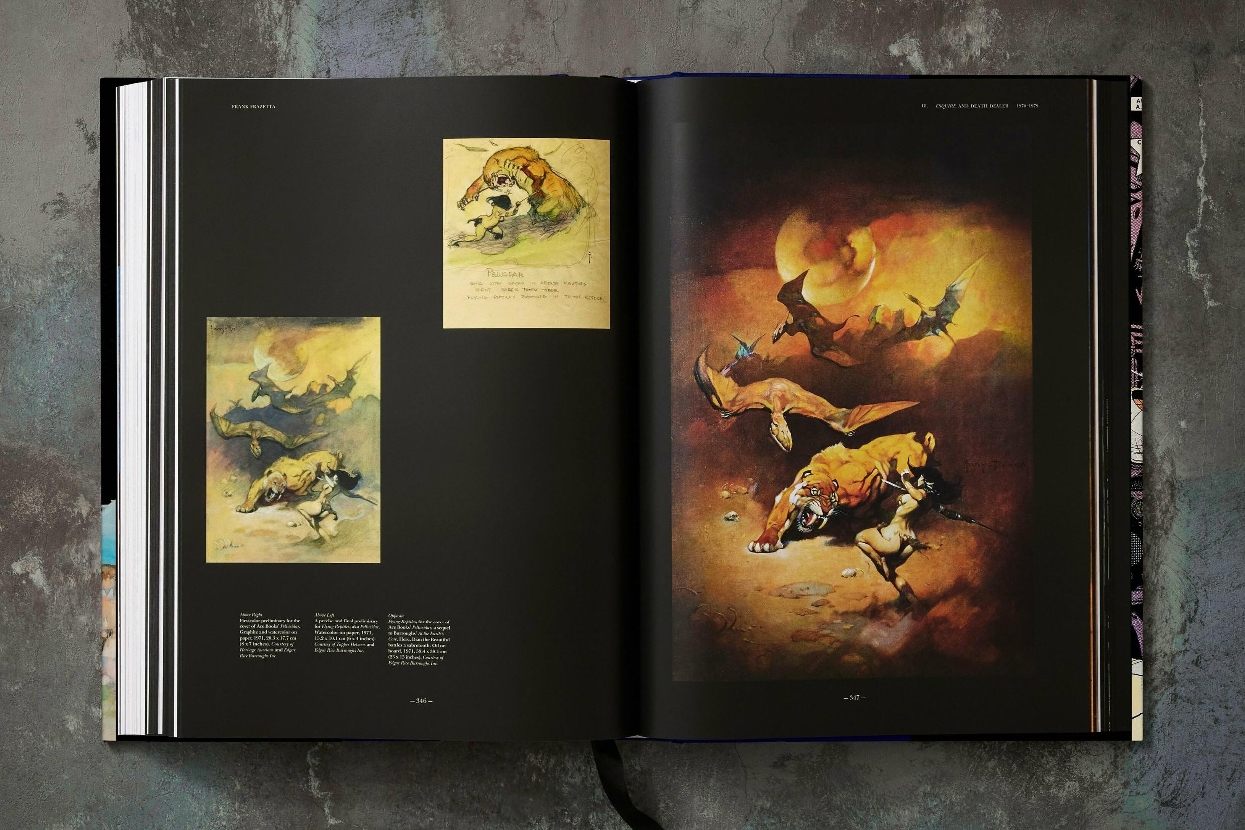 イラストレーション マガジン 8冊セット Taschen : The Fantastic Worlds of Frank Frazetta