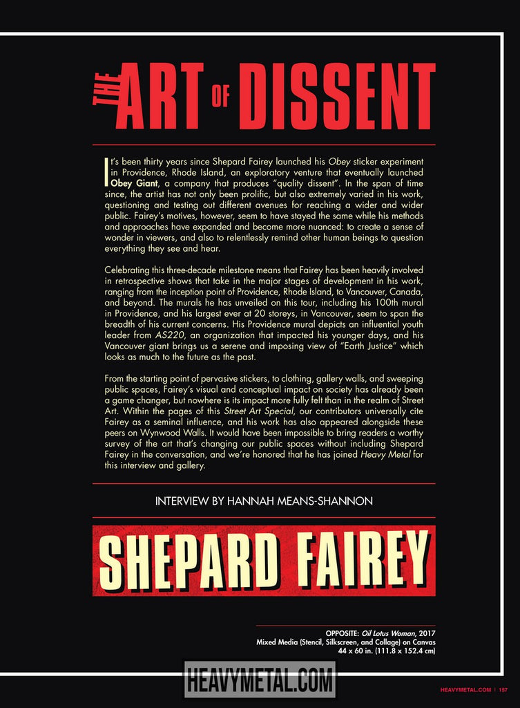 Issue #296 Cover C - Shepard Fairey