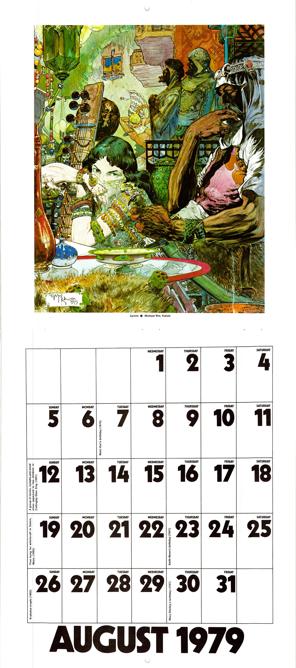 Calendar 1979 - Heavy Metal