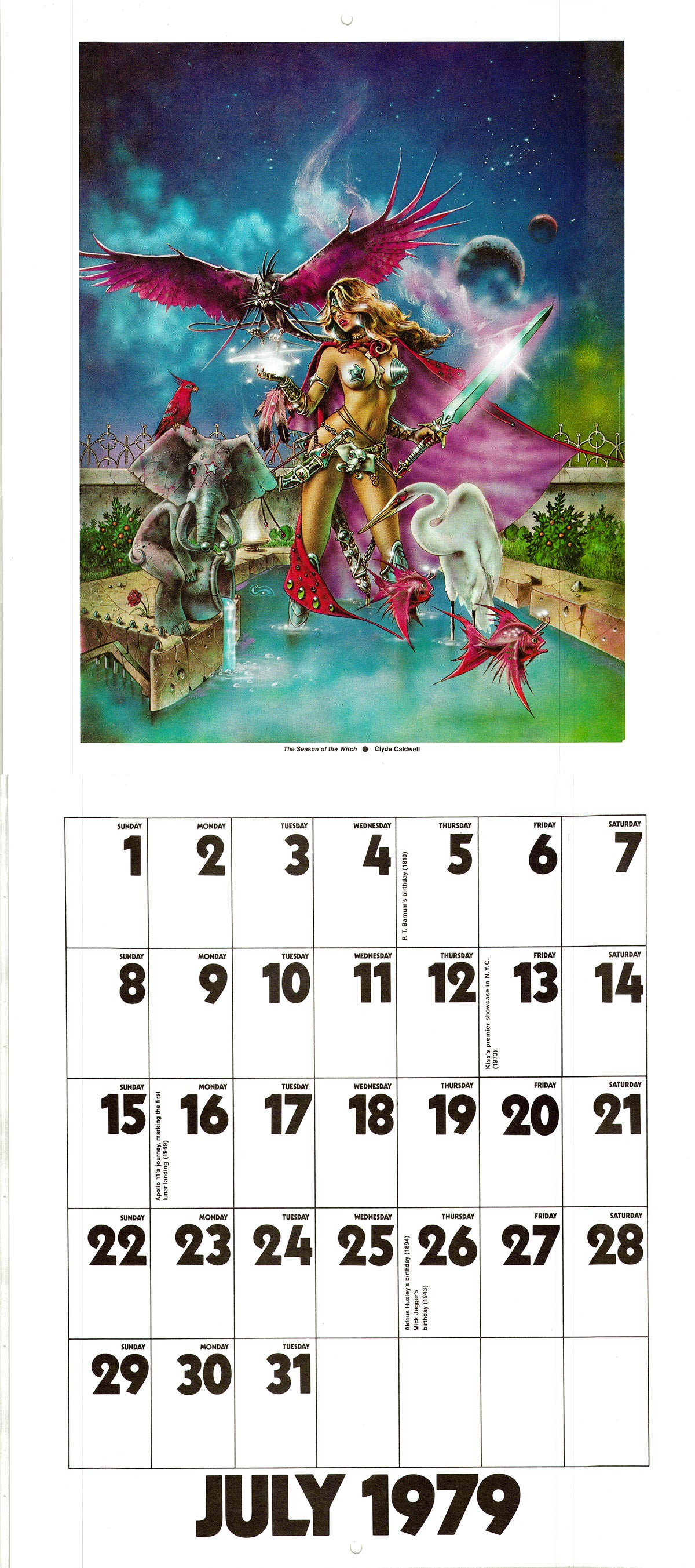 Calendar 1979 - Heavy Metal