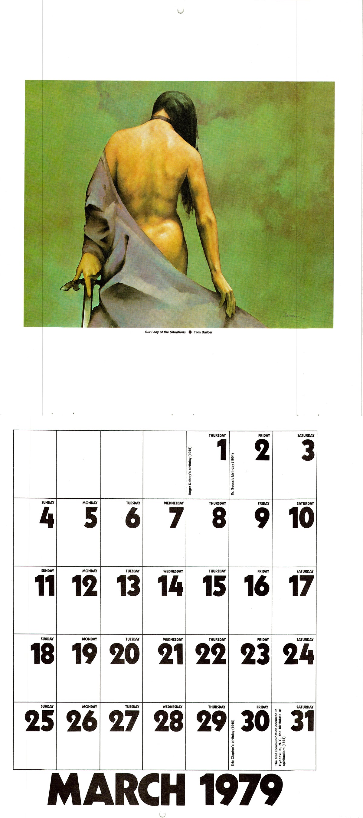 Calendar 1979 - Heavy Metal