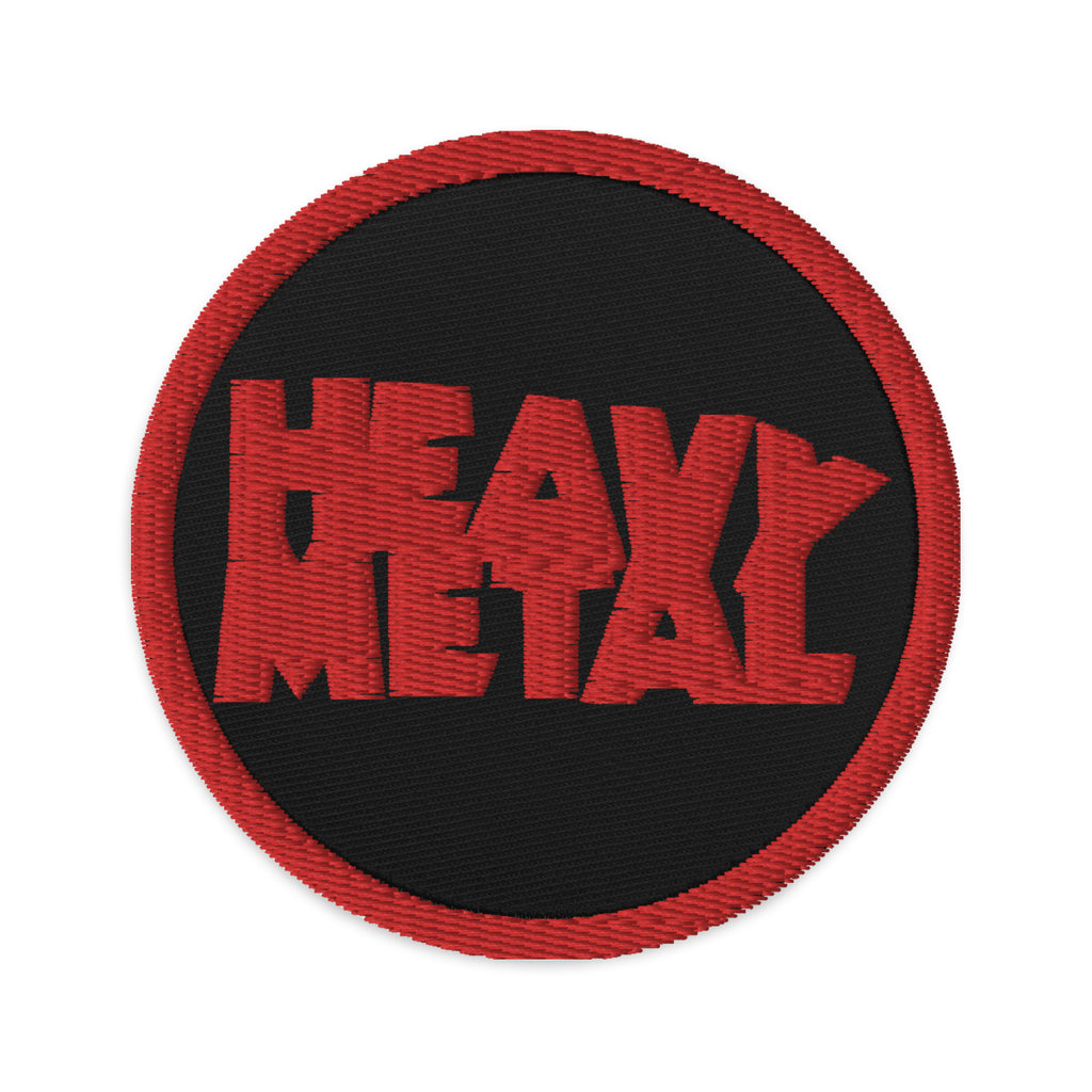 Heavy Metal (Red / Red) Embroidered Patch