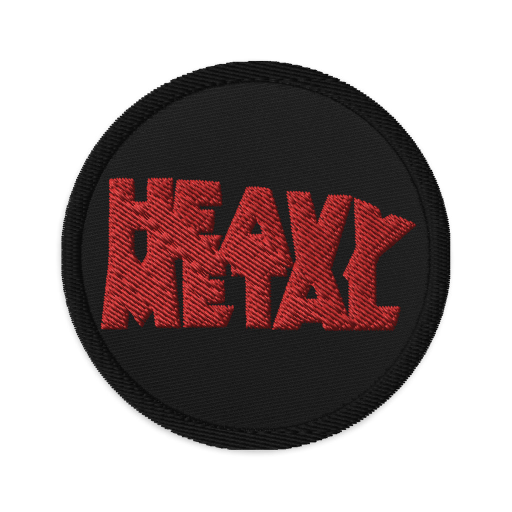 Heavy Metal (Black / Red) Embroidered Patch