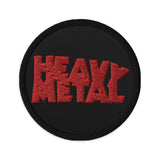 Heavy Metal (Black / Red) Embroidered Patch