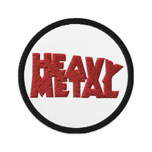 Load image into Gallery viewer, Heavy Metal (Black / Red) Embroidered Patch