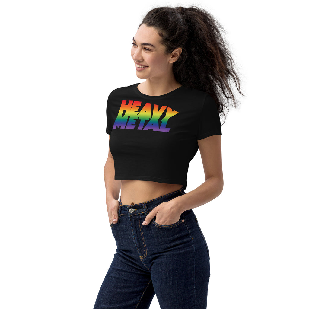 Heavy Metal (Rainbow Logo) Crop Top