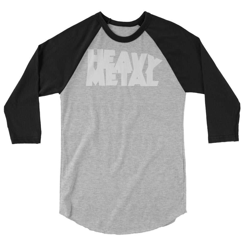 Heavy Metal (White Logo) 3/4 Sleeve Raglan Shirt