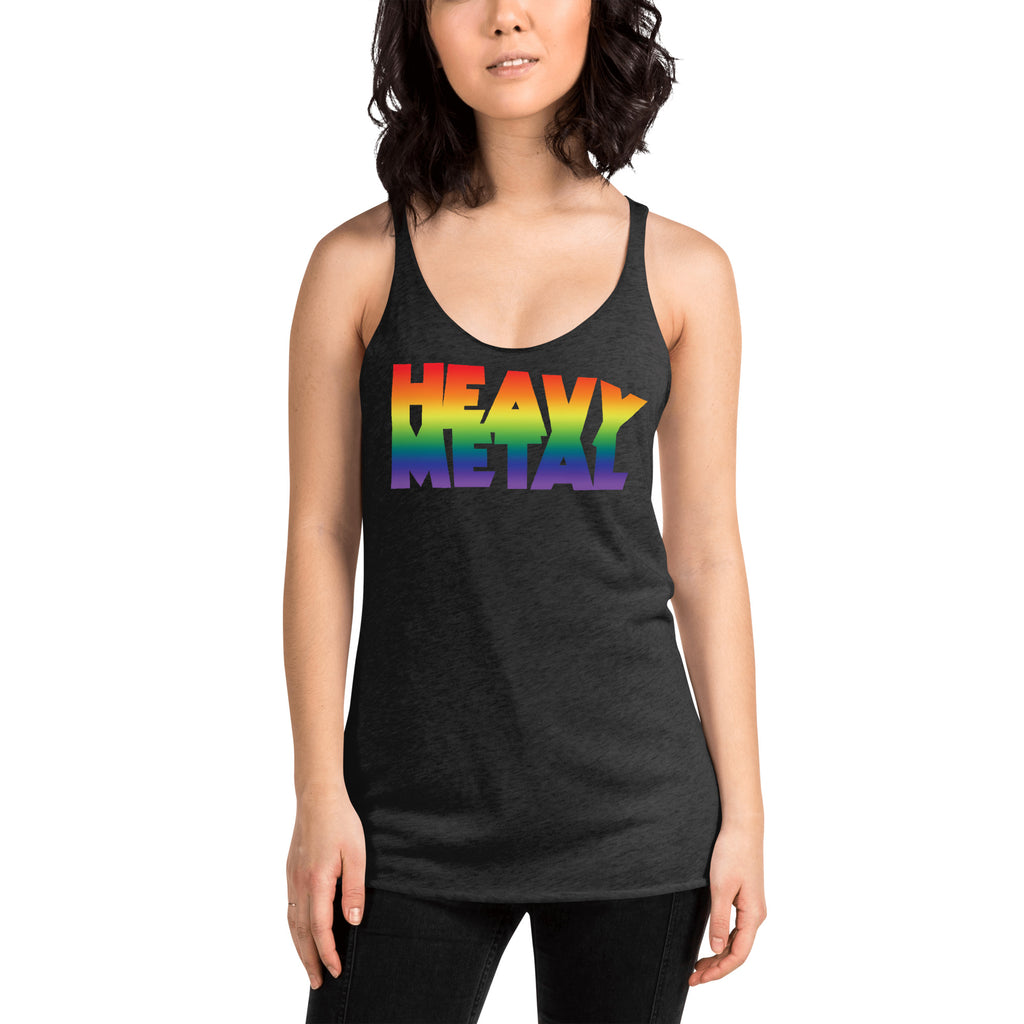 Heavy Metal (Rainbow Logo) Women's Racerback Tank